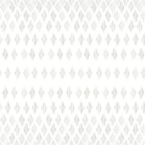 Grey & Whte Diamond Ombre Wallpaper