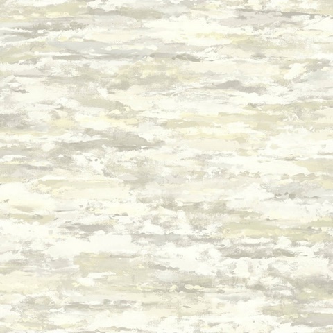 Grey & Yellow Commercial Brushstroke Clouds Wallpaper