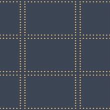 Gridlock Navy Geometric Wallpaper