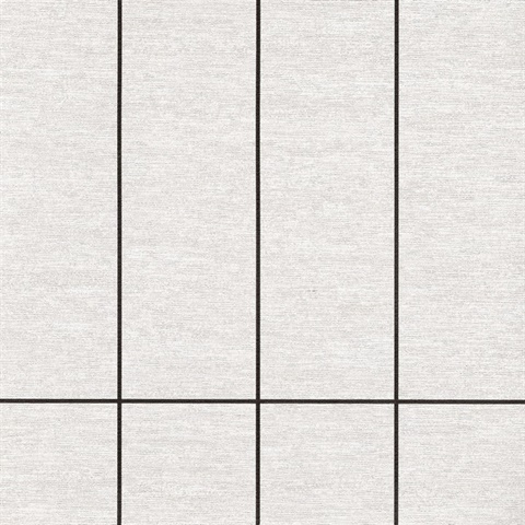 Gridwork Charcoal Commercial Wallpaper