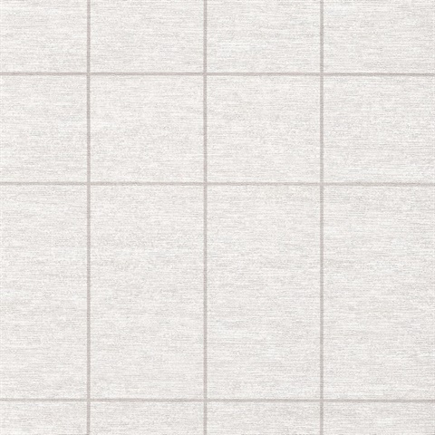Gridwork Whitewash Commercial Wallpaper