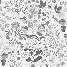 Groh Grey Floral Wallpaper