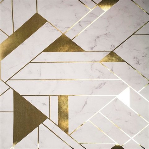 Gulliver Off-white Marble Geometric