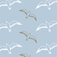 Gulls - British Lichen colourway wallpaper