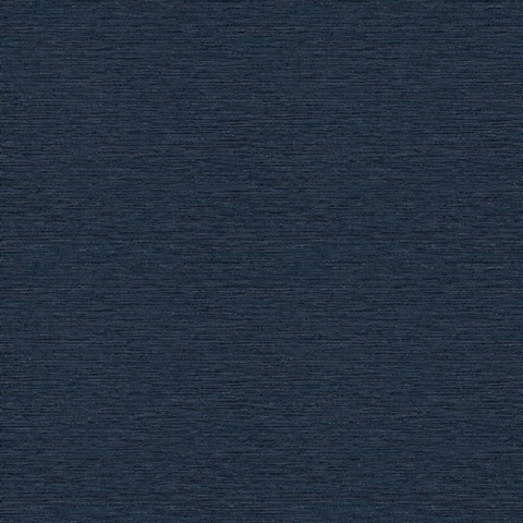 Gump Navy Blue Faux Lightly Textured WeaveWallpaper