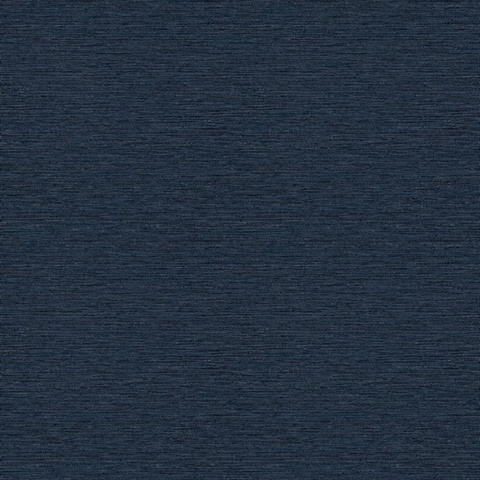 Gump Navy Blue Faux Lightly Textured WeaveWallpaper