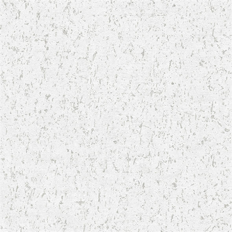 Guri White Faux Concrete Textured Wallpaper