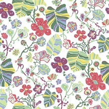 Gwyneth Multicolor Boho Chic Pop Floral Wallpaper