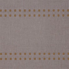 H : Studs And Stripes Horizontal Brass on Granite Canvas Linen