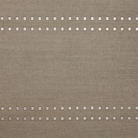 H : Studs And Stripes Horizontal Chrome on Elephant Manila Hemp
