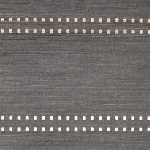 H : Studs And Stripes Horizontal Rose Gold on Mink Brown Manila Hemp
