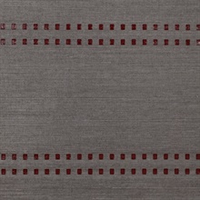 H : Studs And Stripes Horizontal Ruby on Mink Brown Manila Hemp