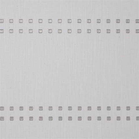 H : Studs And Stripes Horizontal Sterling on Cotton Canvas Linen