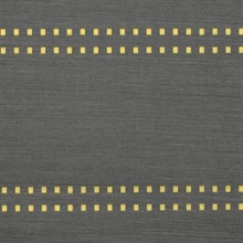 H : Studs And Stripes Horizontal Yellow on Graphite Manila Hemp
