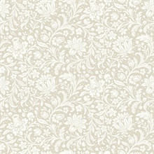 Hague Beige Floral Trail Wallpaper