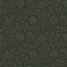 Hague Dark Green Floral Trail Wallpaper