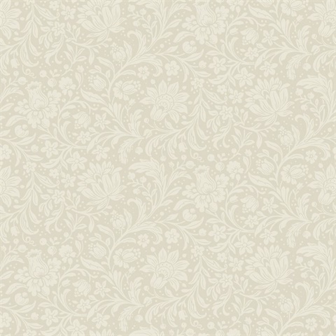 Hague Ivory Floral Trail Wallpaper