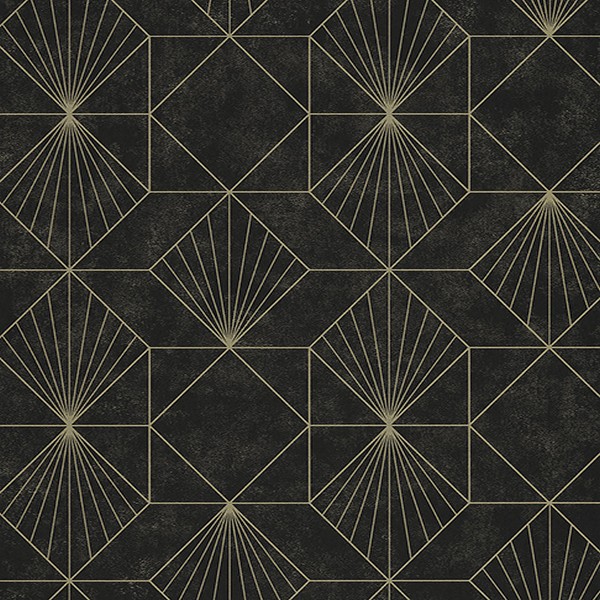 black geometric wallpaper