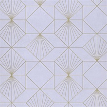 Halcyon Lilac Geometric Wallpaper