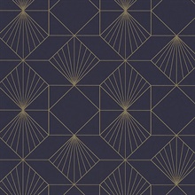 Halcyon Plum Geometric Wallpaper