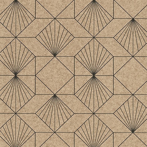 Halcyon Sand Geometric Wallpaper