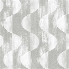 Half Circles Grey Peel and Stick Wallpaper