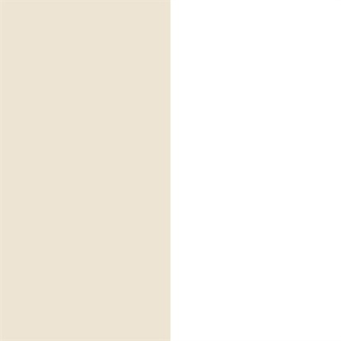 Half Stripe Natural Beige Wallpaper