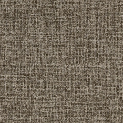 Halliday Espresso Faux Linen Wallpaper