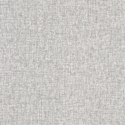 Halliday Grey Faux Linen Wallpaper