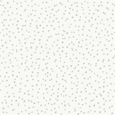 Hand Drawn Confetti Dots Grey Wallpaper