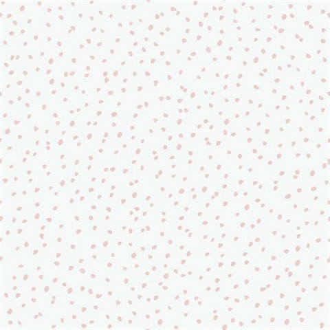 Hand Drawn Confetti Dots Pink Wallpaper