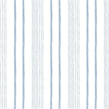 Hand Drawn Stripe Blue Wallpaper