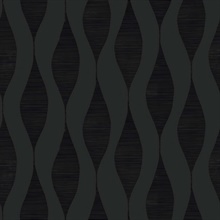Harmony Carbon Modern Geometric Stripe Wallpaper