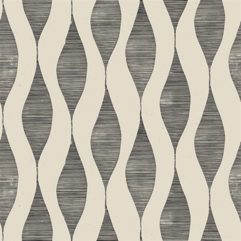 Harmony Dark point Modern Geometric Stripe Wallpaper