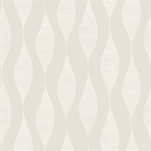 Harmony Oyster Modern Geometric Stripe Wallpaper