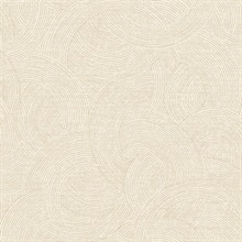 Harrison Champagne Swirling Geometric Wallpaper