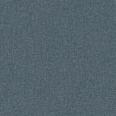 Hatton Dark Blue Faux Tweed Wallpaper