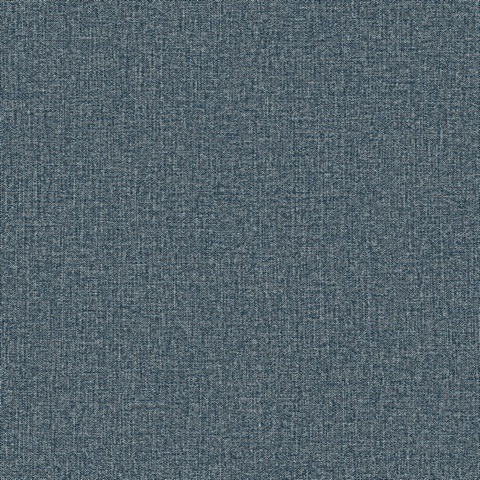 Hatton Dark Blue Faux Tweed Wallpaper