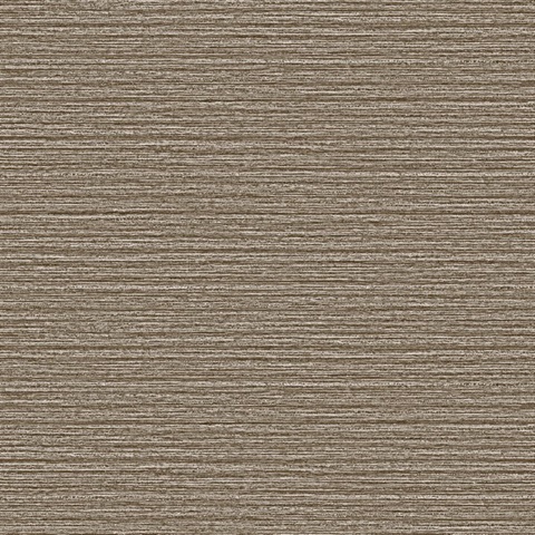 Hazen Brown Shimmer Faux Grasscloth Wallpaper