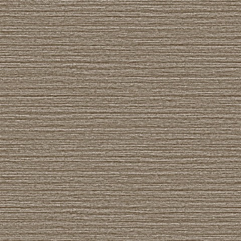 Hazen Brown Shimmer Faux Grasscloth Wallpaper