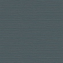 Hazen Dark Blue Shimmer Faux Grasscloth Wallpaper
