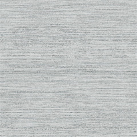 Hazen Grey Shimmer Faux Grasscloth Wallpaper