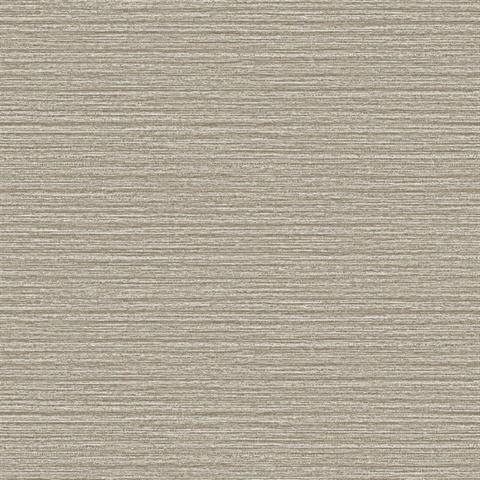 Hazen Light Brown Shimmer Faux Grasscloth Wallpaper