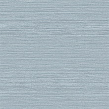 Hazen Sky Blue Shimmer Faux Grasscloth Wallpaper
