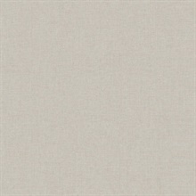 Heathered Linen Beige Faux Fabric Wallpaper