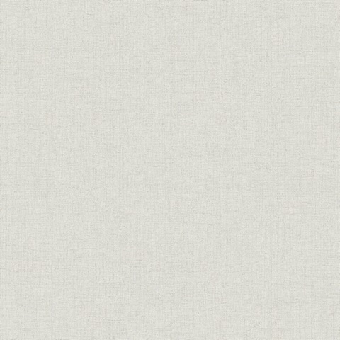 Heathered Linen Off-White Faux Fabric Wallpaper