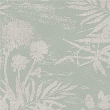 Hedda Light Green Botanical Wallpaper