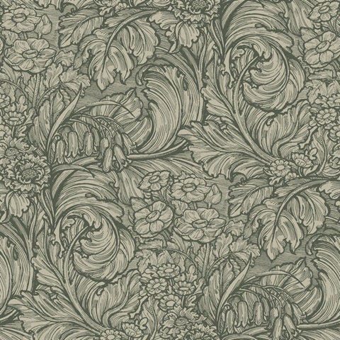 Hedgerovia Green Wallpaper