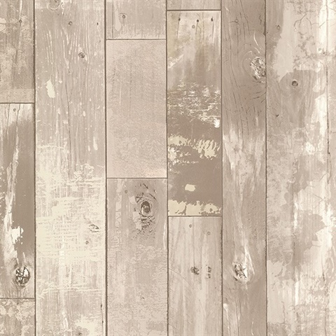 Heim Grey Distressed Wood Panel