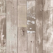 Heim Taupe Distressed Wood Panel